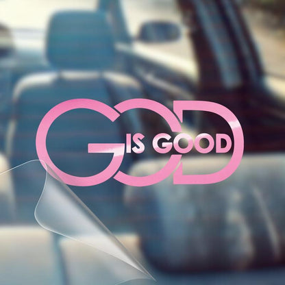 🙏 'God Is Good' Christian Car Decal Sticker | Premium Religious Décor