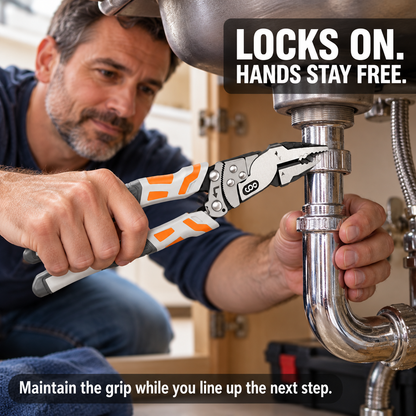 🔧 Self-Locking Ratchet Pliers – Secure Grip, Less Effort