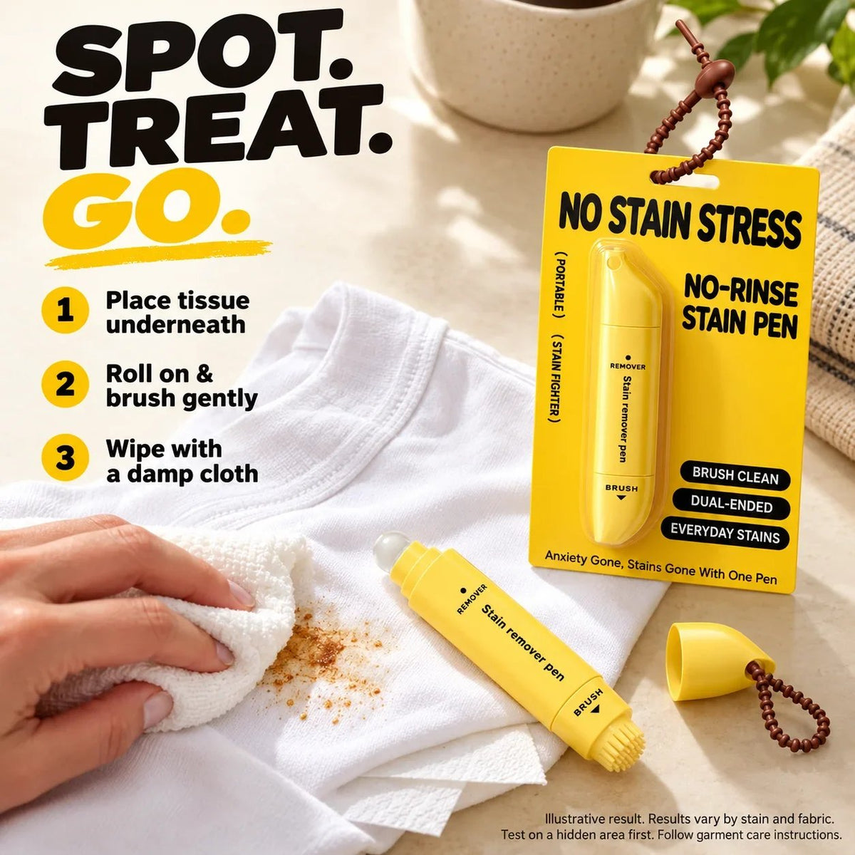 💧Portable Dual-Head Stain Remover Pen✏️