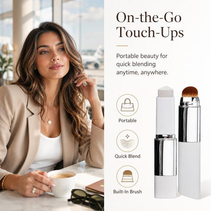 Dual-Ended Color Matching Foundation Stick with Built-In Blending Brush🤍