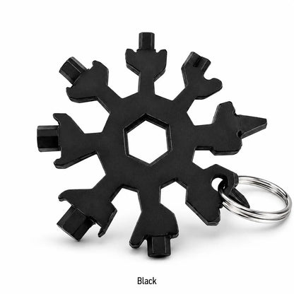 Viral 18‑in‑1 Snowflake Multi‑tool Stainless Steel Portable Wrench ❄️