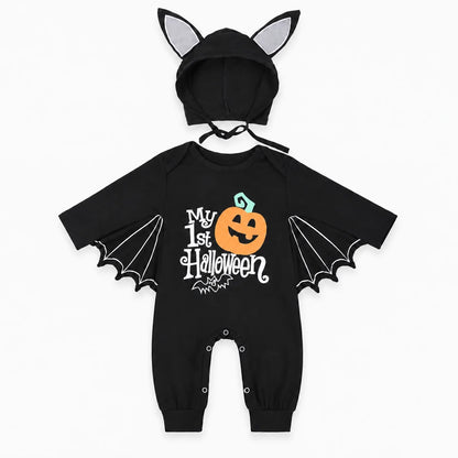 Baby Halloween Bat Romper