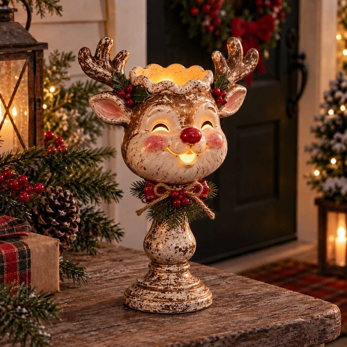 Christmas Heirloom Glow Candle Holder Collection