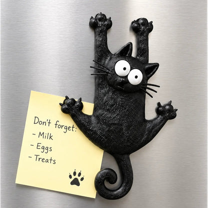 🐾 Hanging Black Cat Fridge Magnet