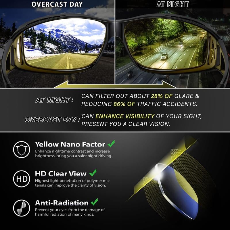 🔥LAST DAY ON SALE 49% OFF✨ Night Vision Driving Glasses, Anti-glare Polarized