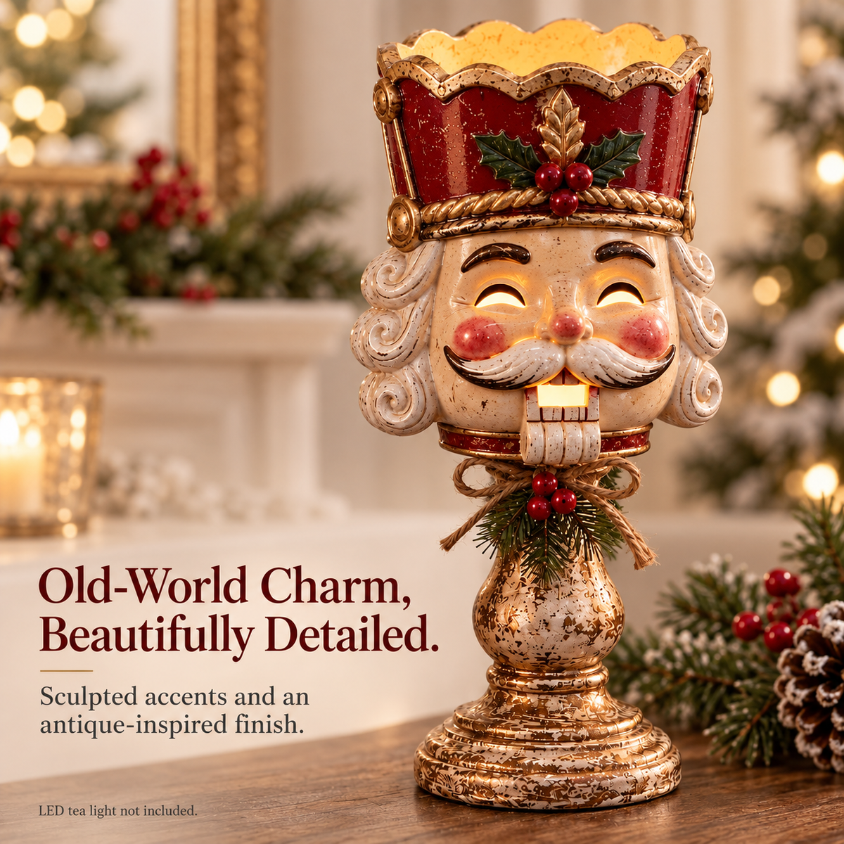 Christmas Heirloom Glow Candle Holder Collection