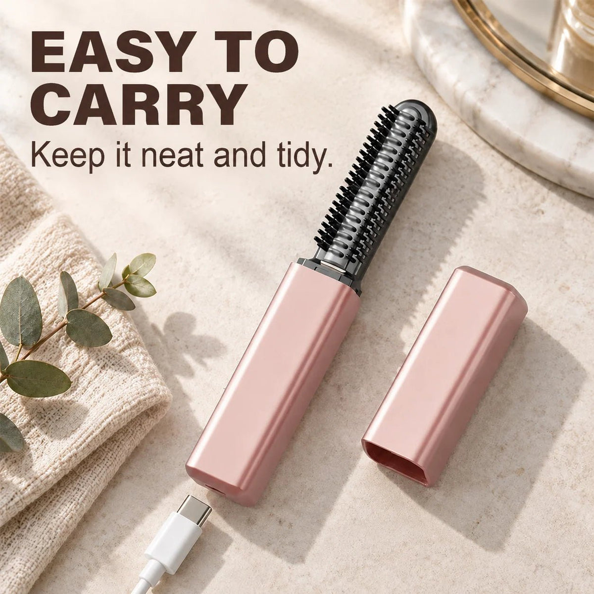 Cordless USB-C Mini Curling Brush