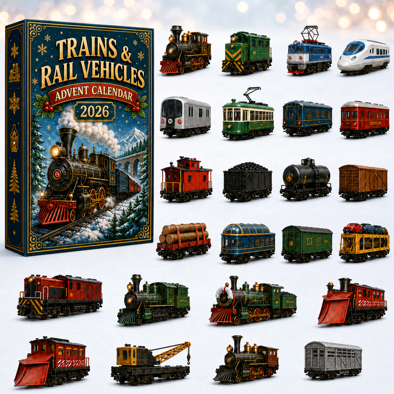 🚂🎄 2026 Railway Advent Calendar – 24 Days of Trains, Trams & Rail Surprises