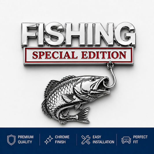 🔥HOT SALES 49% OFF- 🎣 Fishing Special Edition Premium 3D Metal Vehicle Emblem Badge
