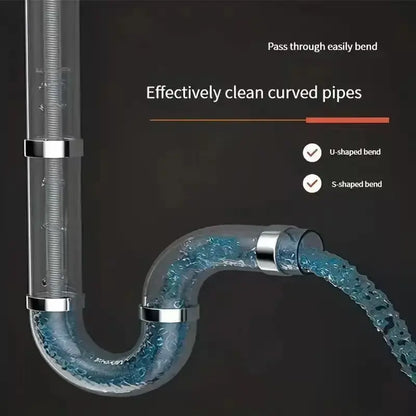 Electric Pipe Drain Dredging Device without Machine, 1 Count Toilet Clog Dredging Tool 🚽