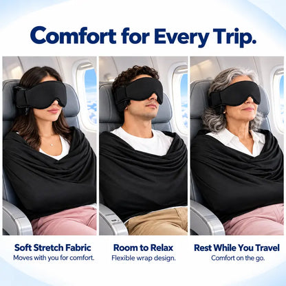 3-in-1 Airplane Sleep Support System - Carry On-Friendly Travel Bedding Accessory Set 💤