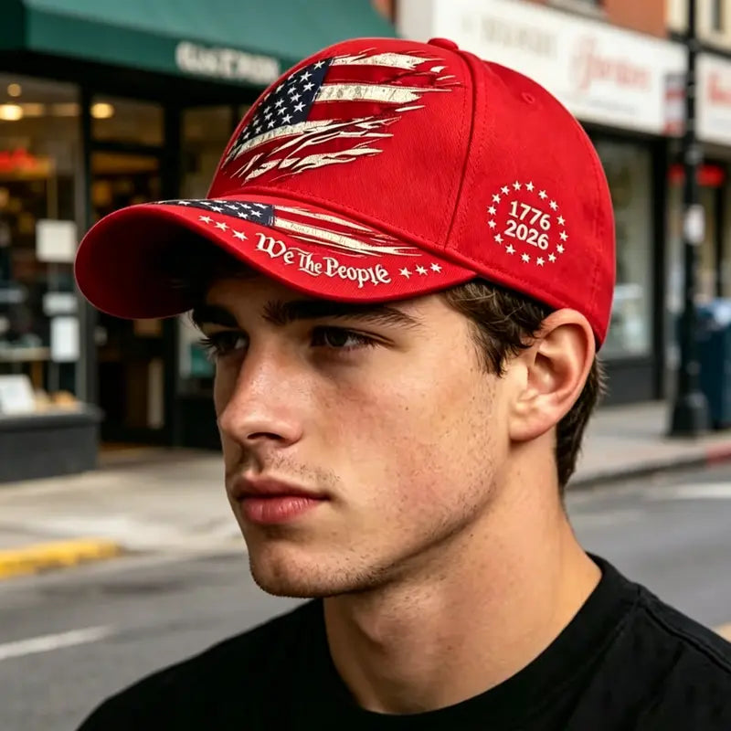 250th Anniversary Printed Baseball Cap, Adjustable Unisex Outdoor Sun Hat🧢
