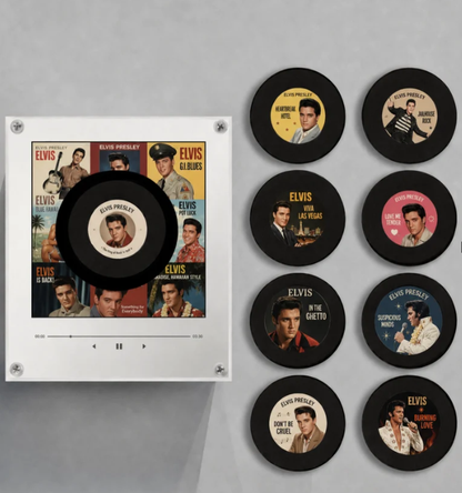 🎵 Iconic Pop Star NFC Fridge Magnet Music Player | Retro Vinyl Style Decor