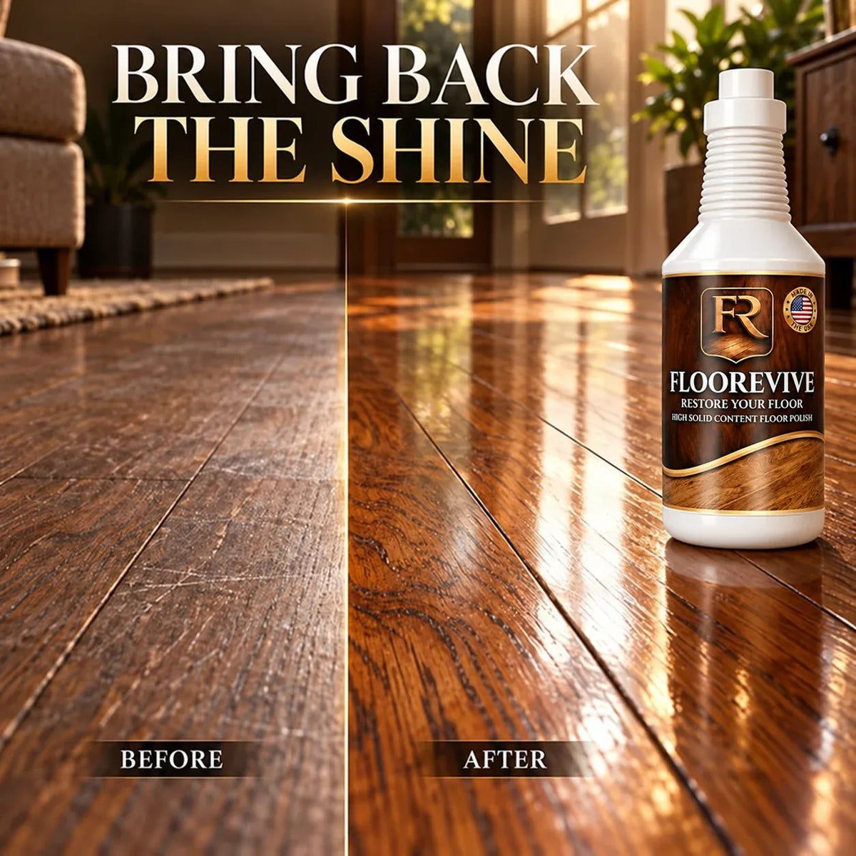✨🧴Scratch-Resistant Floor Polish – Restore Shine & Help Protect Against Pet Claw Marks and Chair Scuffs 🏠