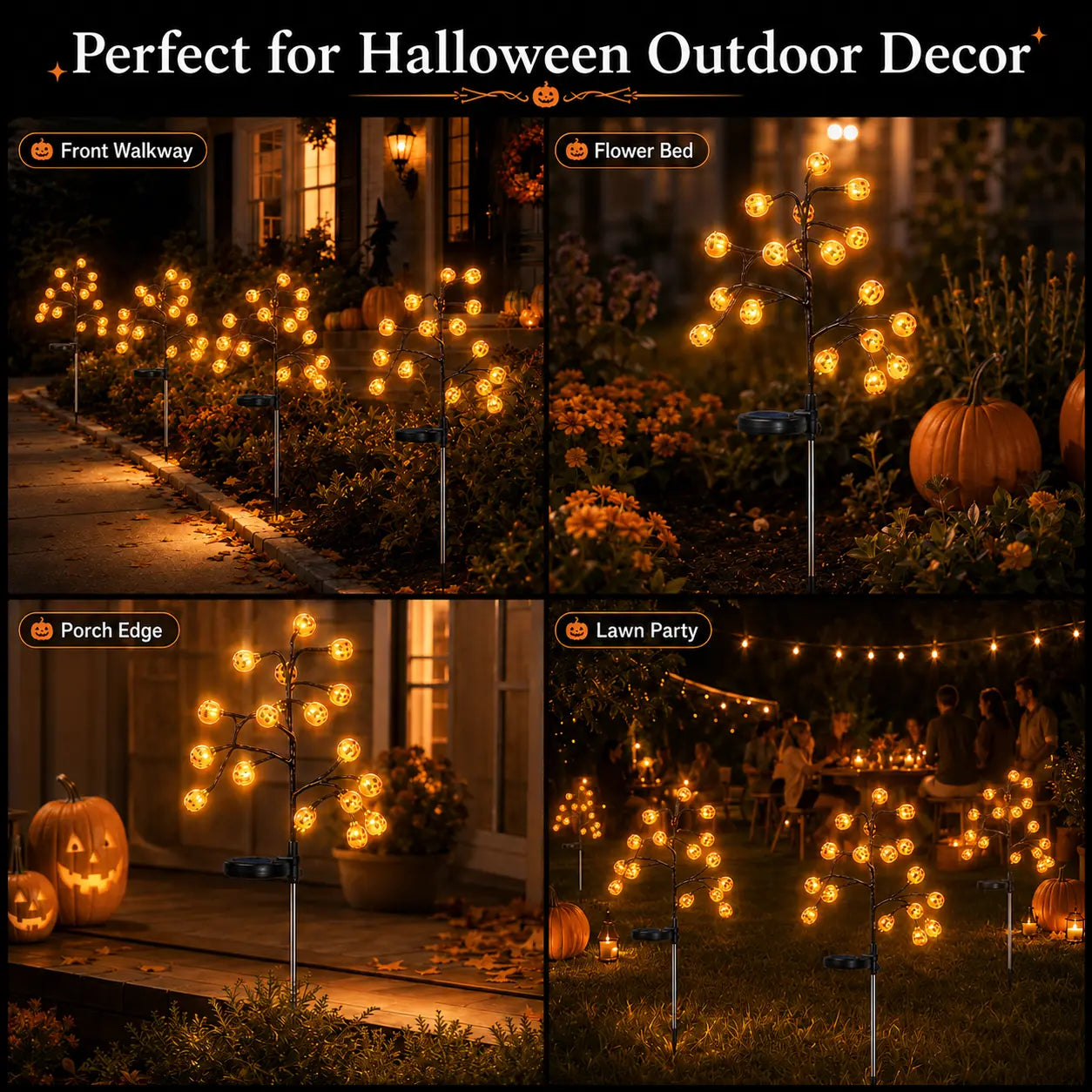 👻Early Halloween Sale 🎃 Solar Pumpkin Stake Lights