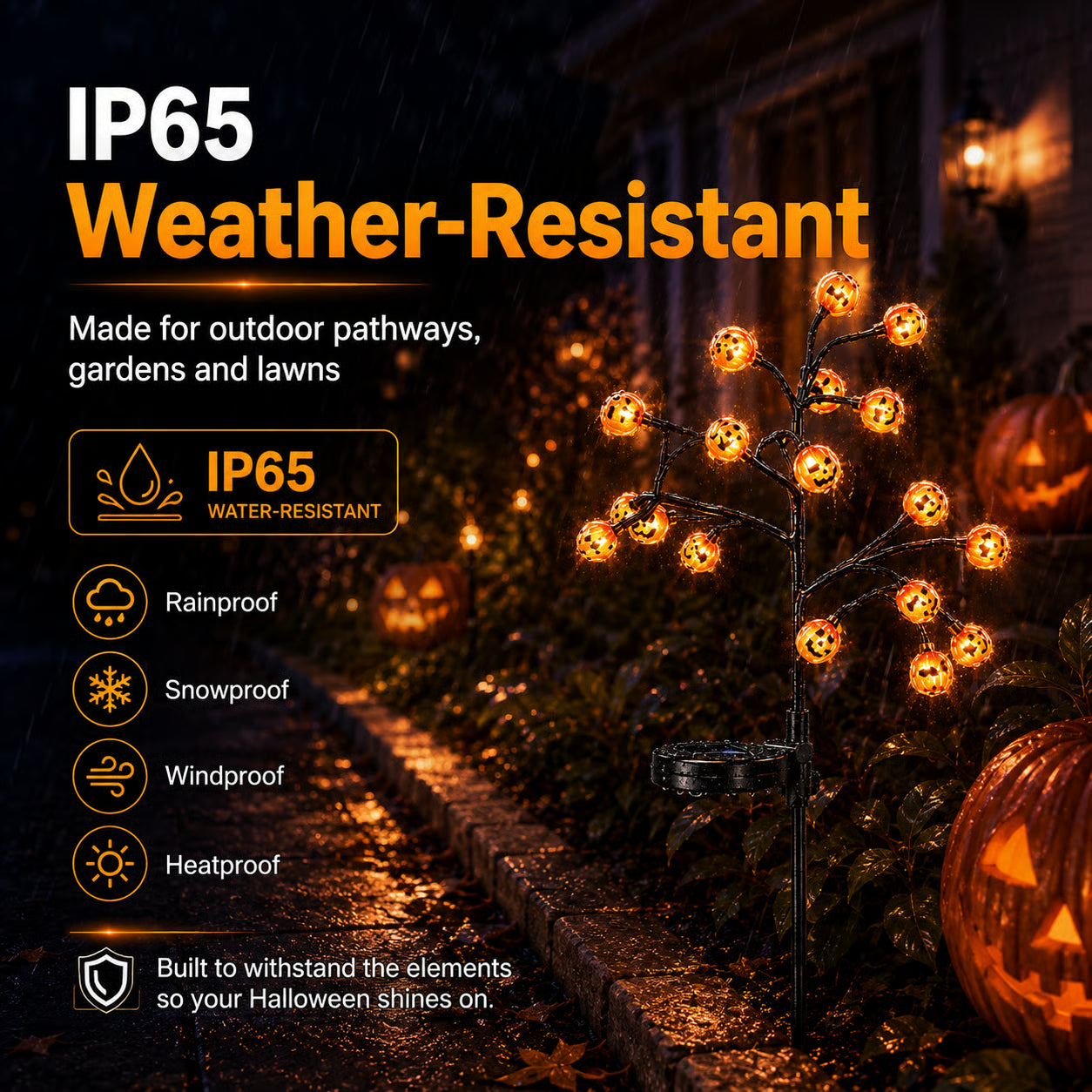 👻Early Halloween Sale 🎃 Solar Pumpkin Stake Lights