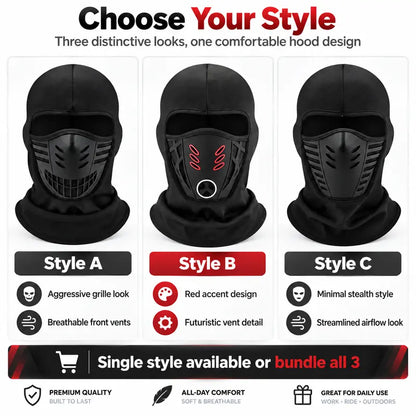 Winter Rider Warm Anti-Haze Balaclava Full Face Mask