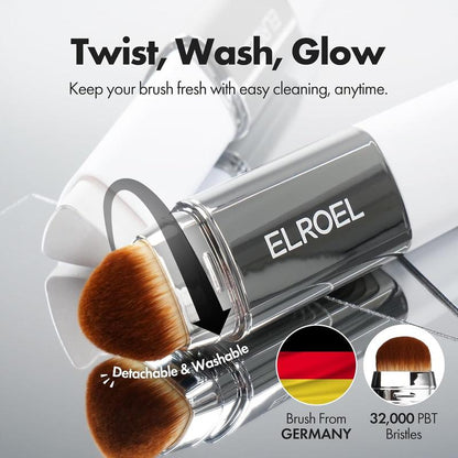 Dual-Ended Color Matching Foundation Stick with Built-In Blending Brush🤍
