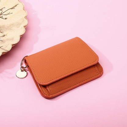 🔥🎁🌹Short Wallets for Women – Fashionable Card Holder with Key Ring & Coin Purse