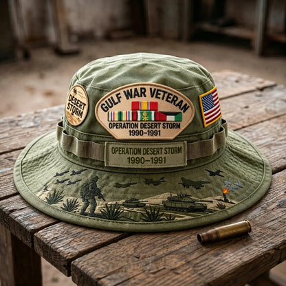 🇺🇸 Last Day Promo: 38% OFF 🎖️ - Gulf War Veteran Desert Storm Tribute Boonie Hat