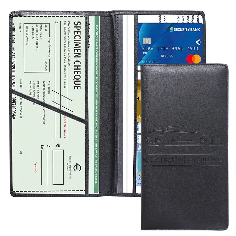 Car Registration & Insurance Card Holder, Magnetic Closure Vehicle Organizer 💳