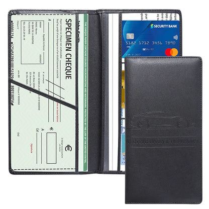 Car Registration & Insurance Card Holder, Magnetic Closure Vehicle Organizer 💳