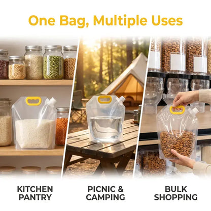 5PCS Grain Sealed Bags, Transparent Food Storage Bags 🥡