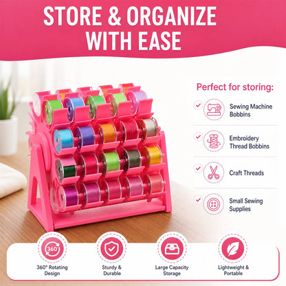 🔥HOT SALES 49% OFF🧵Rotating Bobbin Thread Organizer