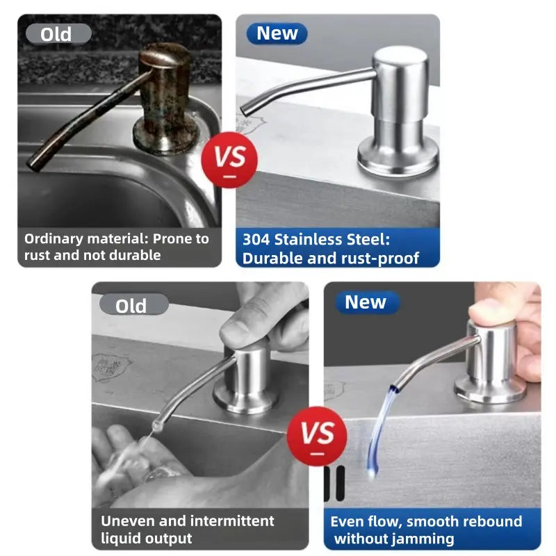 Dish Soap Dispenser for Kitchen Sink, Countertop Sink Soap Dispenser Water Pump🪣