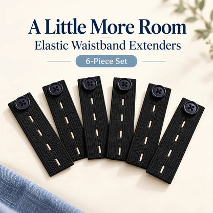 👖 Elastic Waistband Extender Buttons – Adjustable Comfort, 6-Piece Set