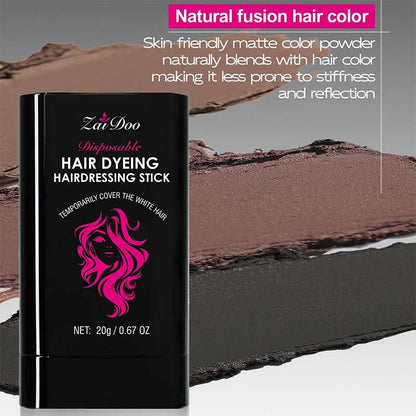 2-in-1 Temporary Gray Hair Touch-Up Comb Stick, Instant Root Concealer for Covering Gray Regrowth🪮