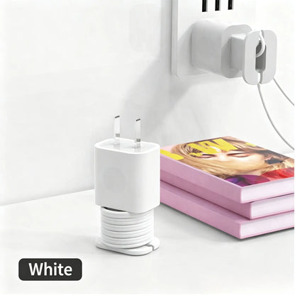 2 in 1 Silicone Charger Protector with Cord Wrap, iPhone Silicone Power Adapter Case 🔌