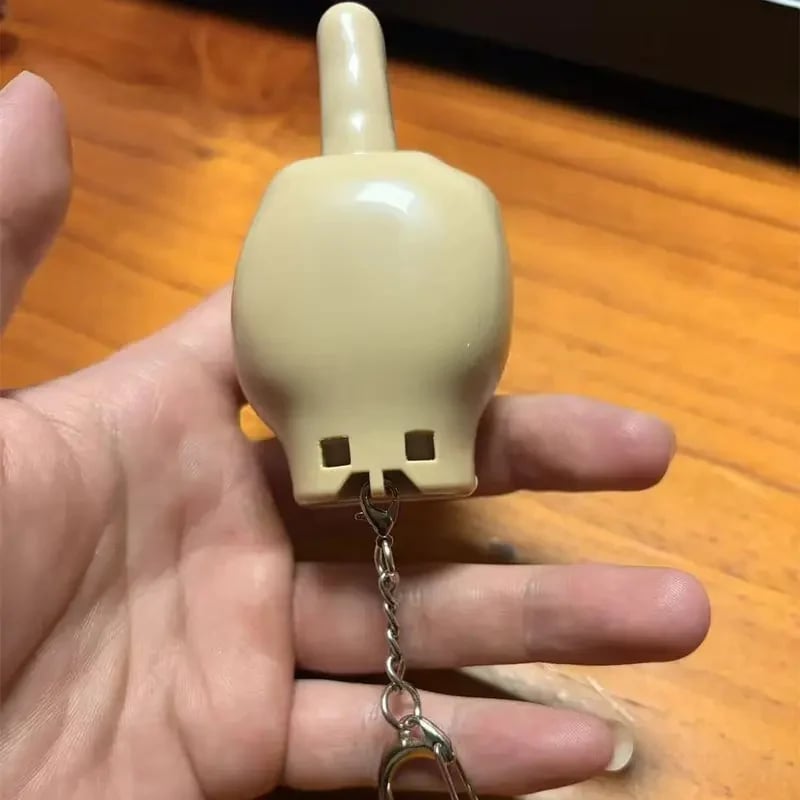 🎁🖕 Retractable Middle Finger Prank Pendant