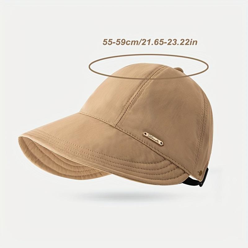 UPF50+ Ponytail Sun Hat Wide Brim Lightweight Adjustable Outdoor UV Protection Bucket Cap☀️