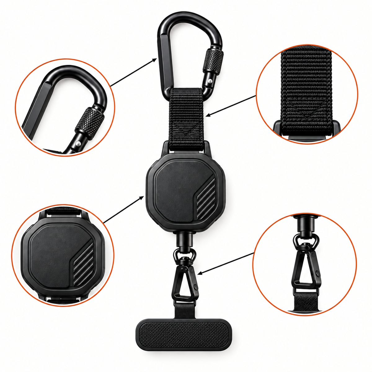 Adjustable Anti-Theft Phone Tether
