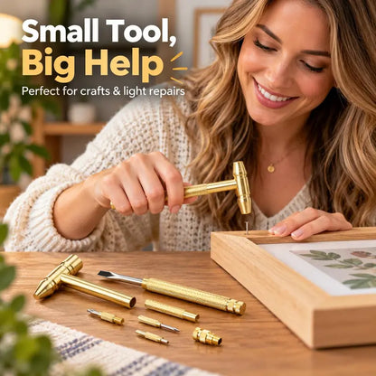 6 in 1 Mini Multifunction Hammer & Screwdriver Hand Tools Ideal ⚒️