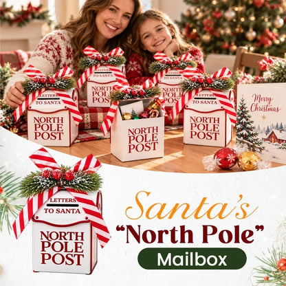 🎅🎄 Santa’s North Pole Post Box – Christmas Mailbox Ornament & Sweet Surprise Gift Box 🎁