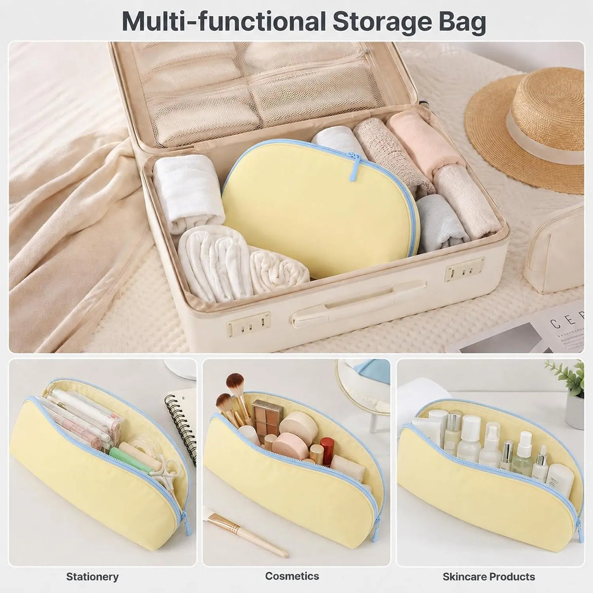 3-in-1 Travel Underwear Storage Bag | Bra Panties Socks Organizer Pouch 🧳