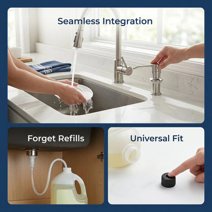 Dish Soap Dispenser for Kitchen Sink, Countertop Sink Soap Dispenser Water Pump🪣