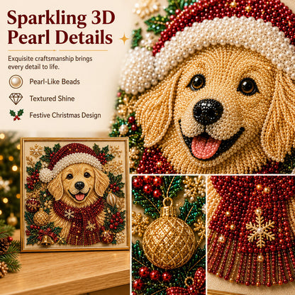 🔥HOT SALES  49% OFF – ✨ Premium 3D Pearl DIY Pet Portrait Art Kit | Luxury Flocked Canvas with Scratch-Resistant Non-Fading Pearl Beads DIY Handmade Festive Seasonal Decor 🐾💎