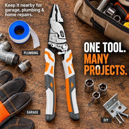 🔧 Self-Locking Ratchet Pliers – Secure Grip, Less Effort