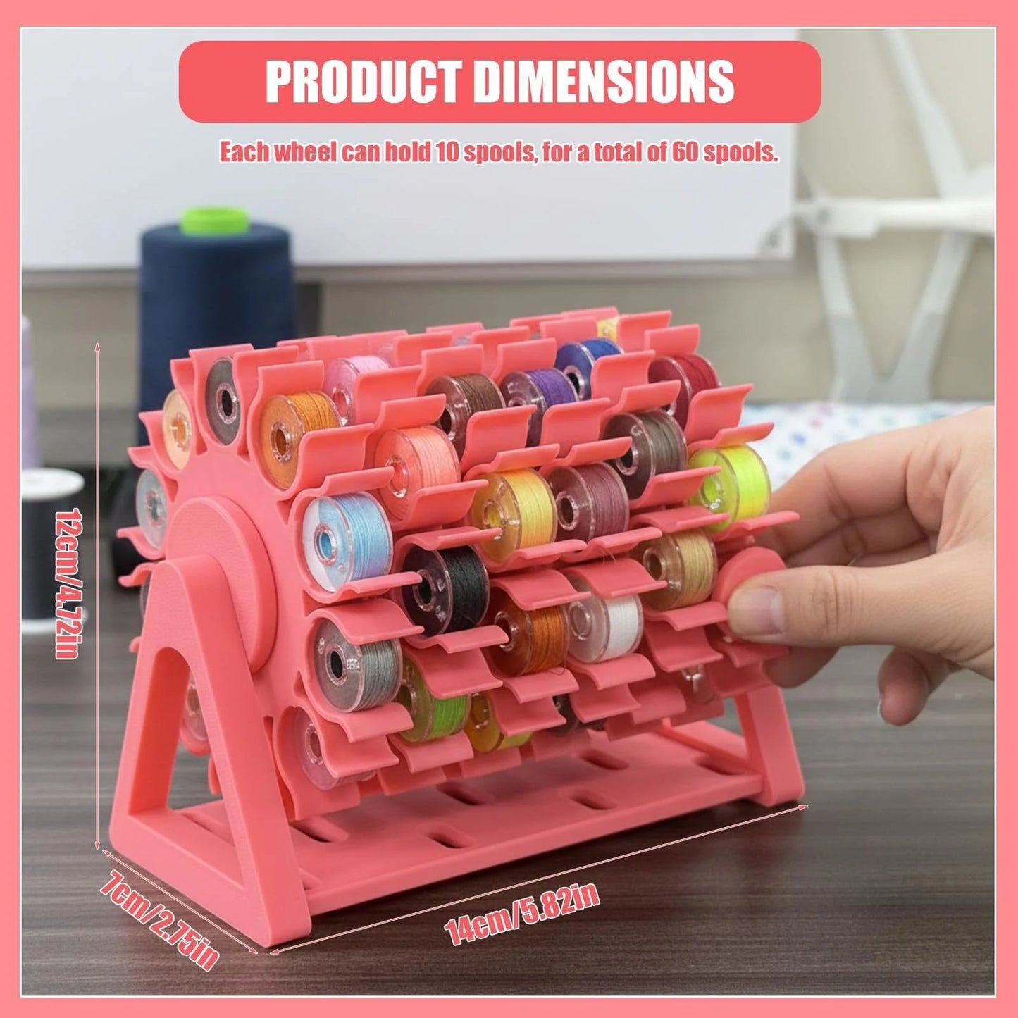🔥HOT SALES 49% OFF🧵Rotating Bobbin Thread Organizer
