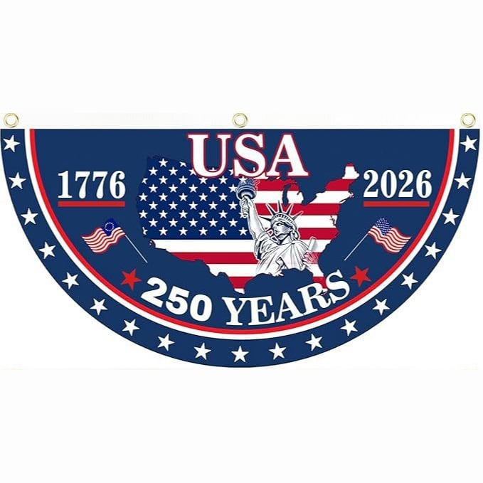 Honor Your American Pride🔥Handcrafted by Veterans - 250th Anniversary USA Fan Flag🎖️