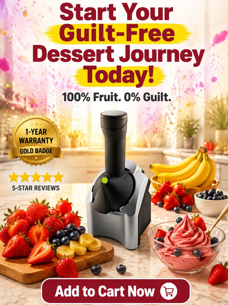 🔥 SAVE 60% + FREE SHIPPING 🍦 Family Fruit Ice Cream Maker – 100% Natural, No Added Sugar & BPA-Free