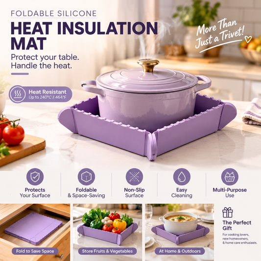 🎁Black Friday Sale - Limited time 49% OFF🍳Magnetic Silicone Trivet 🧲 | Foldable Pot Mat & Small Kitchen Tray