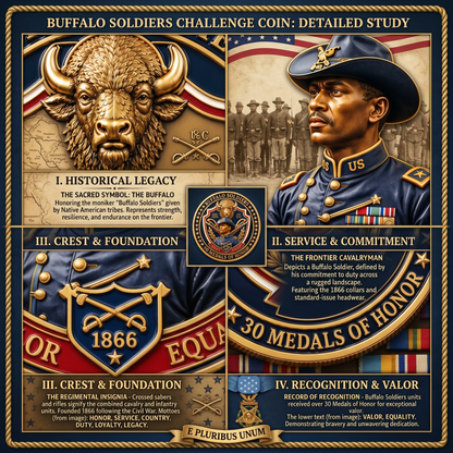 🛡️Buffalo Soldiers 1866 Heritage Commemorative Metal Medal