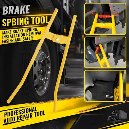 Truck Brake Spring Tool LT890 Heavy Duty Truck Brake Spring Slack Adjustable Tool Anchor Pin Spings Installer for Semi Trucks Brake Spring Pliers Air Drum Brake Shoe Spring Tool
