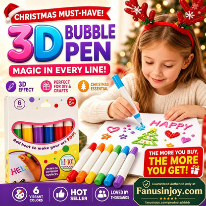 💥LAST DAY BUY 2 GET 1 FREE!!🎁🔮Magic Pen – Draw 3D with one stroke!🎄 DIY Bubble Popcorn Drawing Pens