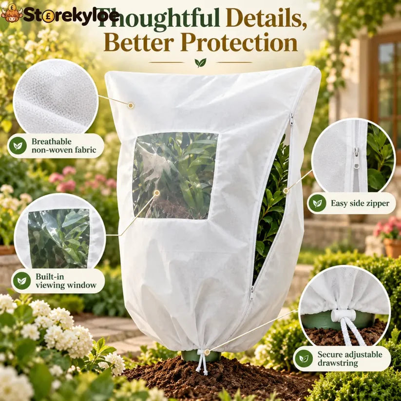 Plant Frost Cover Nonwoven Reusable Warm Shrubs Blanket 🎍