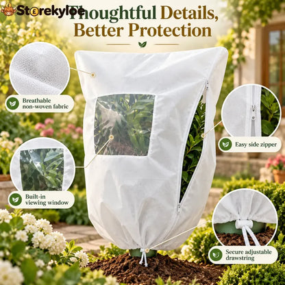 Plant Frost Cover Nonwoven Reusable Warm Shrubs Blanket 🎍